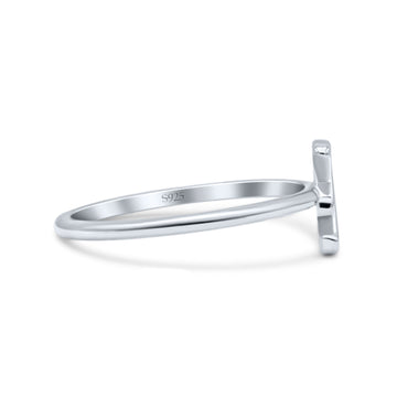 Initial Y Alphabet Letter Name Monogram New Fashion Oxidized Thumb Ring Band